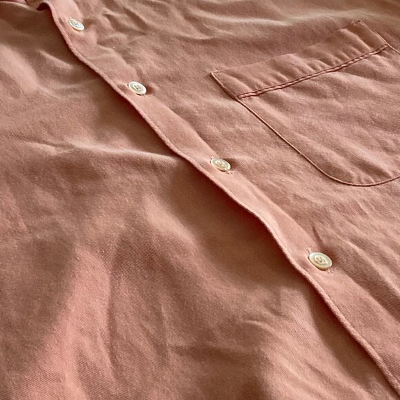 Ermenegildo Zegna Mens Long Sleeve Button Down Shirt. Size XXL. Orange - Picture 9 of 11